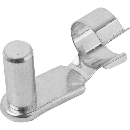 KIPP Snap-In Pin For DIN 71752 Clevis G=10 Steel, Galvanized, Comp:Leaf Spring Steel K1139.0510